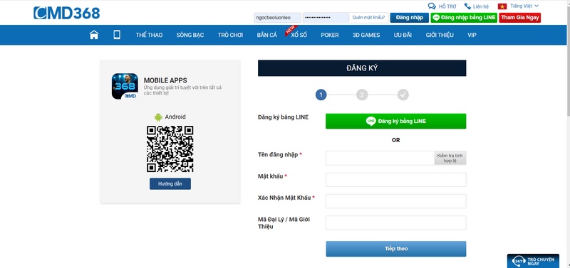 CMD368 - Tìm hiểu và đánh giá nhà cái cá cược hàng đầu Việt Nam 8 Chỉ Cần Vài Bước Đơn Giản Là Bạn Đã Có Thể Tạo Tài Khoản Tại Cmd368