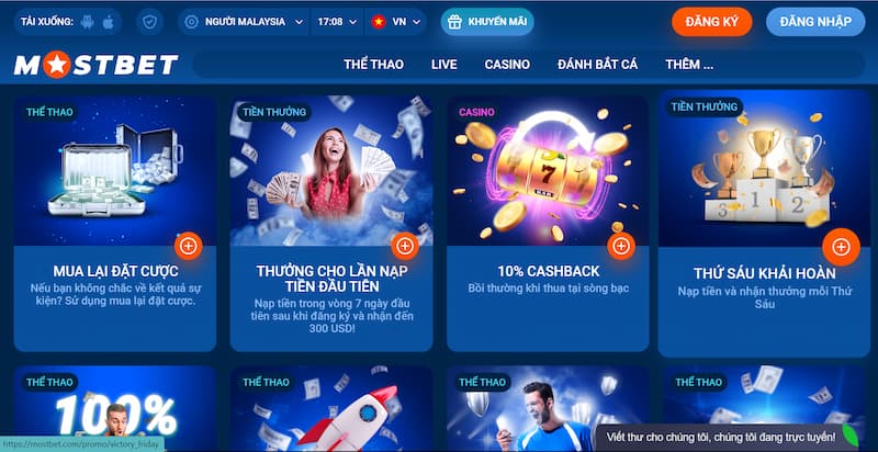 Mostbet - Top nhà cái cá cược trực tuyến công bằng nhất 2024 5 Khuyến Mãi Nóng Hổi Tại Mostbet