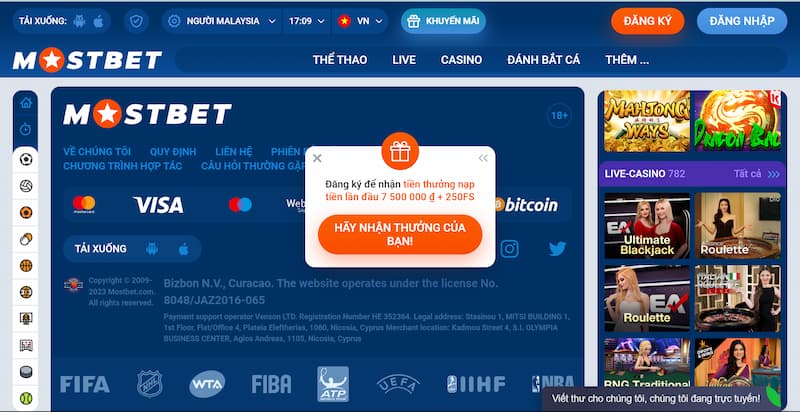 Mostbet - Top nhà cái cá cược trực tuyến công bằng nhất 2024 6 Những Ưu Điểm Của Nhà Cái Mostbet